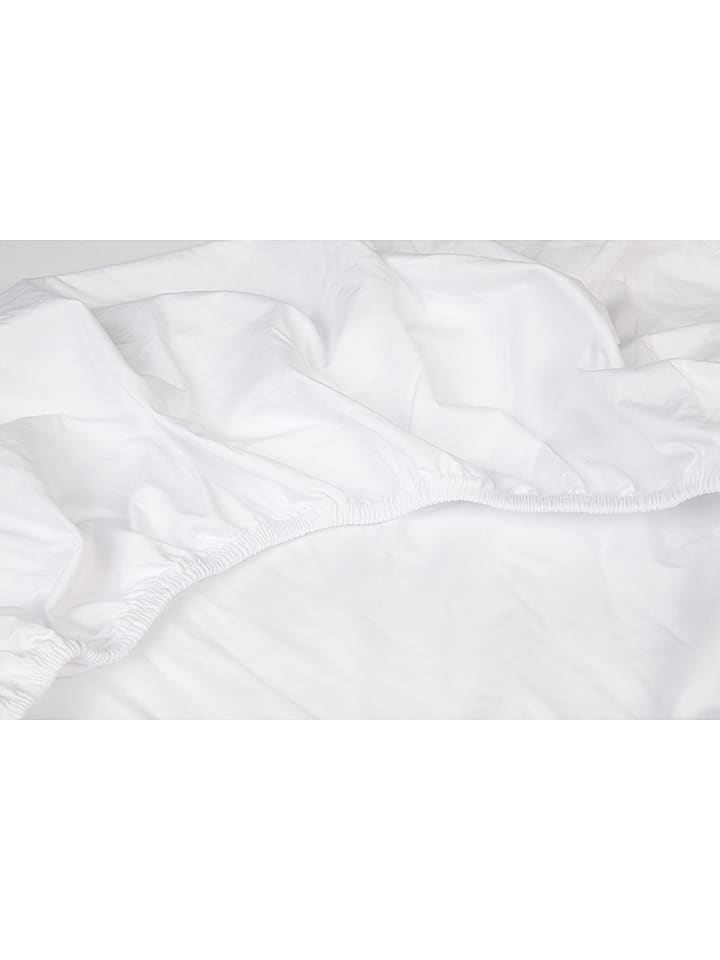 kayori Dżersejowe prześcieradło w kolorze białym na topper rozmiar: 140-160x200-220 cm