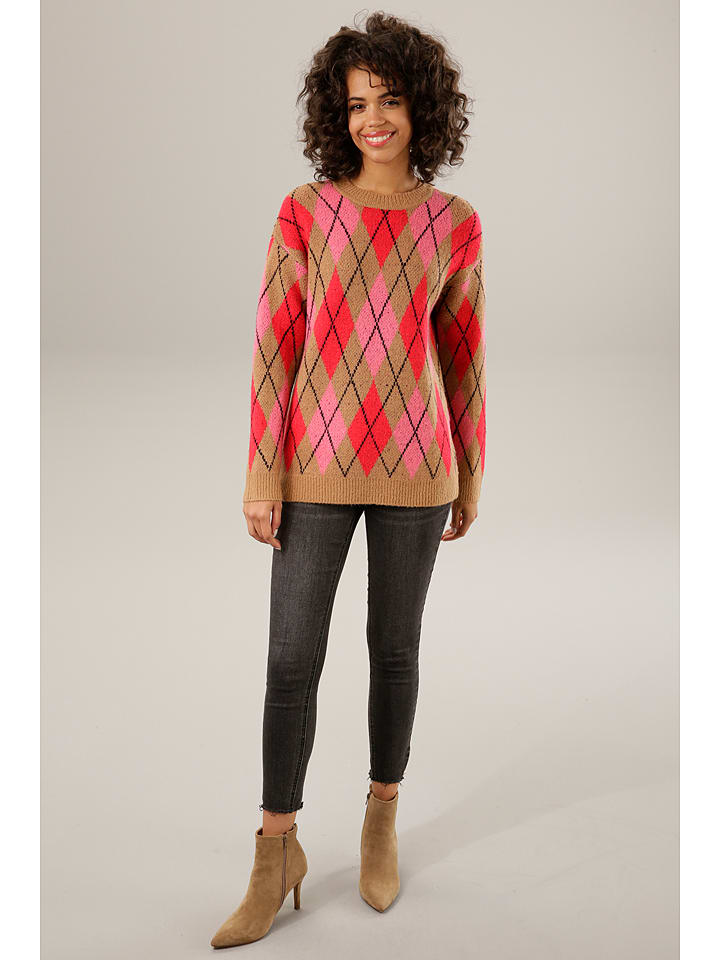 Aniston Sweter ze wzorem rozmiar: 46