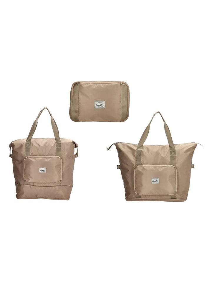Beagles Torba podróżna 3w1 w kolorze beżowym - 56 x 41 x 22 cm rozmiar: onesize