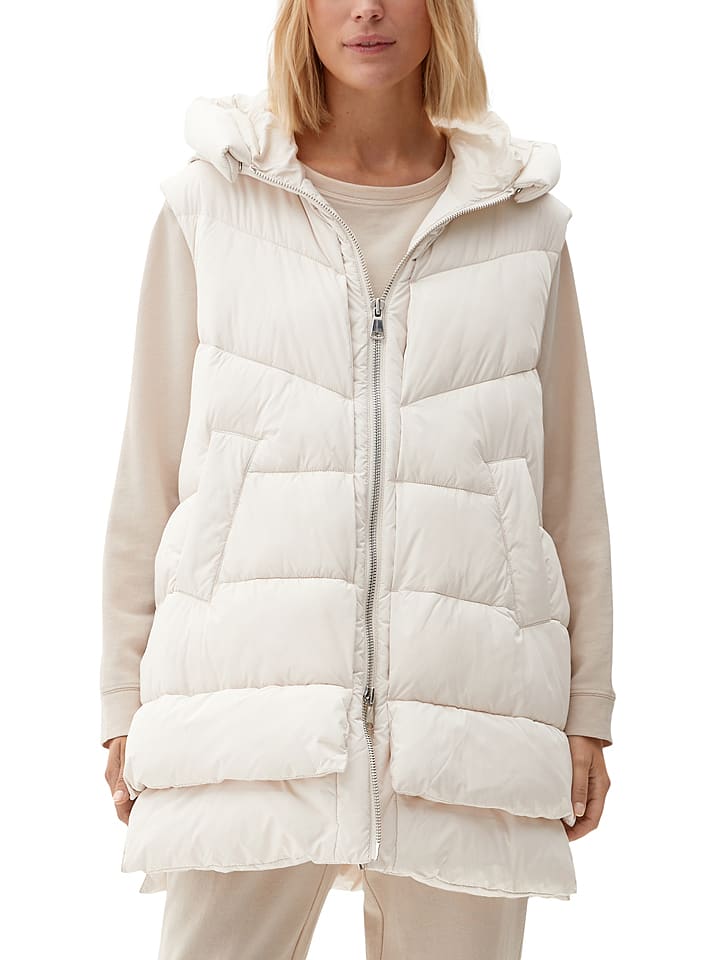 s.Oliver Kamizelka pikowana w kolorze białym rozmiar: S