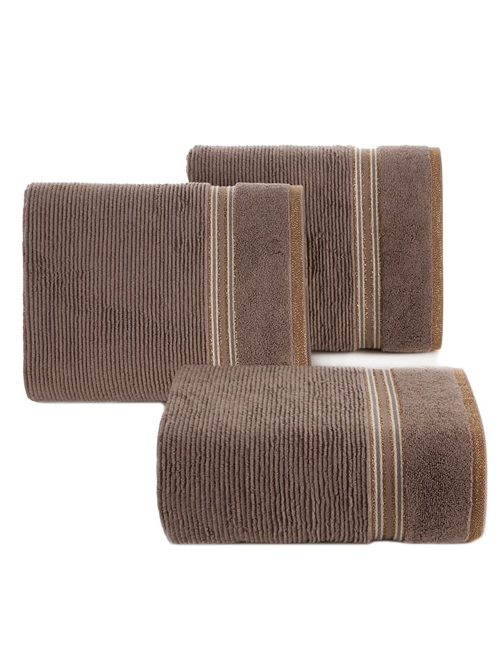 Eurofirany Ręcznik "Filon" w kolorze brązowym do rąk rozmiar: 30x50 cm