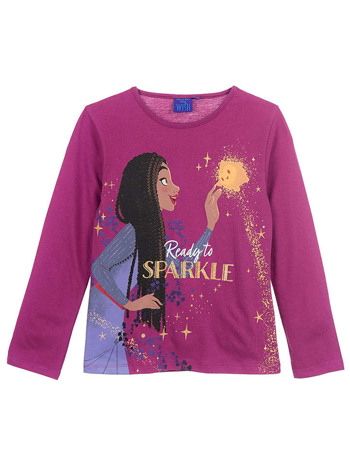 Disney Koszulka "Wish" w kolorze ciemnofioletowym rozmiar: 104