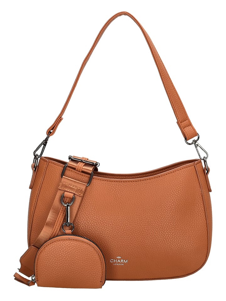 Charm Torebka "New York" w kolorze jasnobrązowym - 27 x 18 x 7 cm rozmiar: onesize