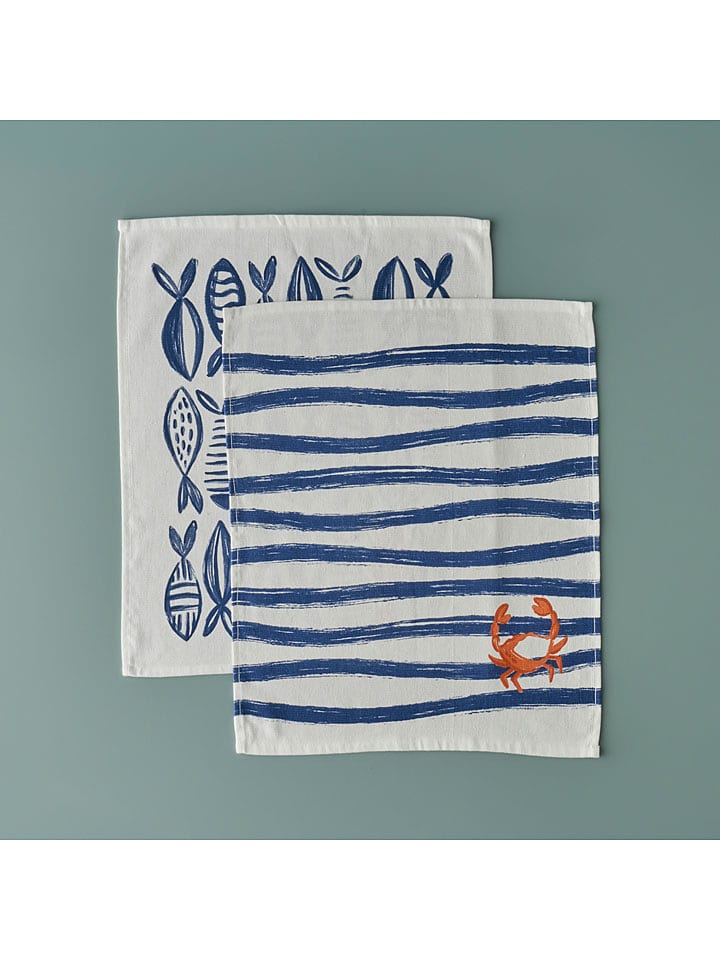 BELLA MAISON Serwetki (2 szt.) w kolorze biało-niebieskim rozmiar: onesize