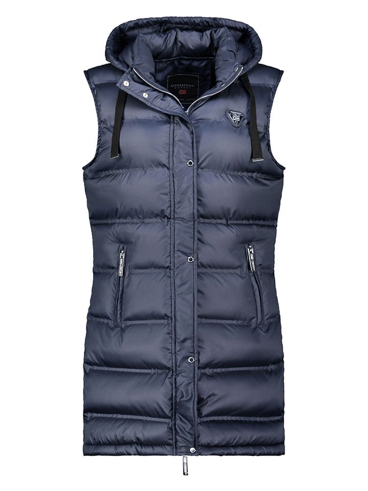 Geographical Norway Kamizelka pikowana "Velodie" w kolorze granatowym rozmiar: XL