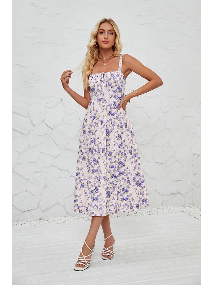 Tazga Sukienka w kolorze biało-niebieskim rozmiar: 36