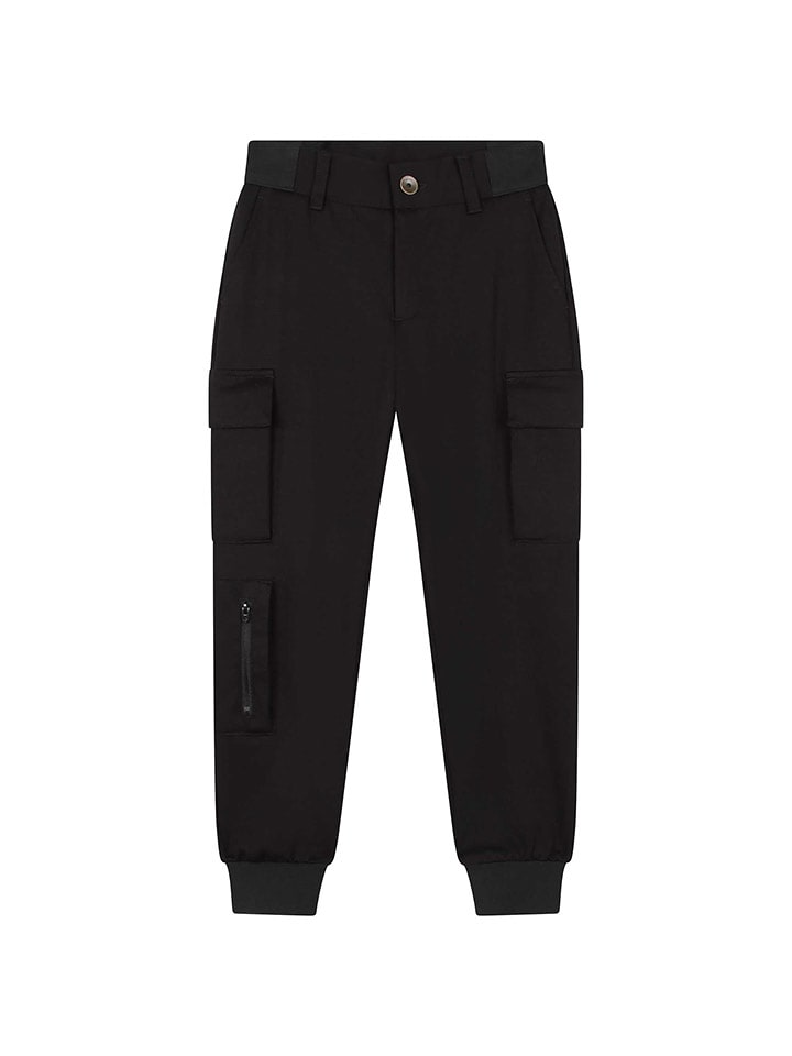 Hugo Boss Kids Bojówki w kolorze granatowym rozmiar: 116