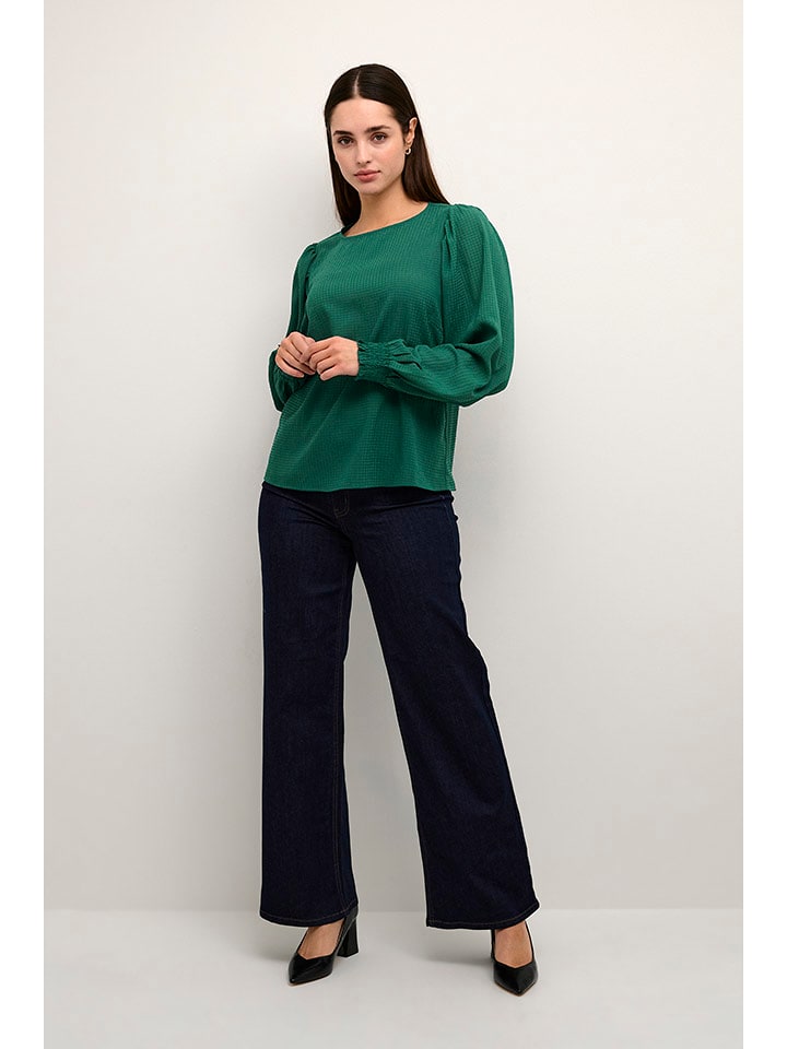 Kaffe Bluzka "Dorte" w kolorze zielonym rozmiar: 42