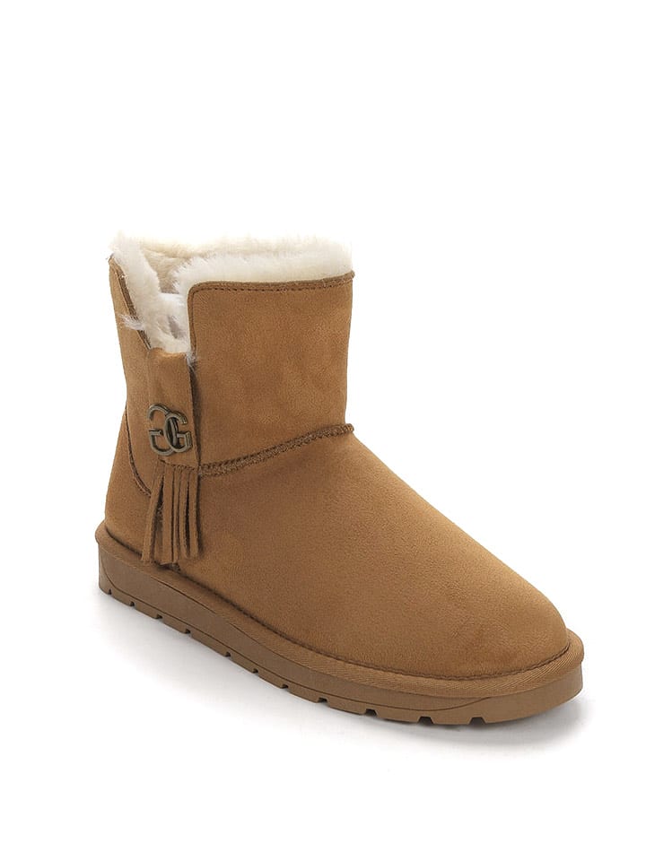 ISLAND BOOT Botki zimowe "Koria" w kolorze jasnobrązowym rozmiar: 38