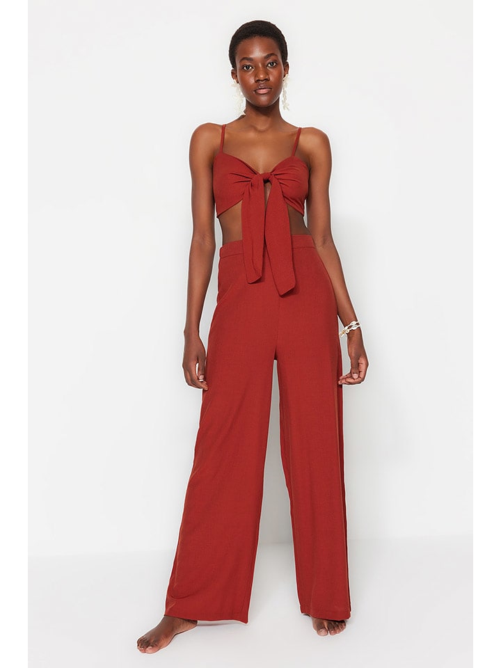 trendyol 2-częściowy zestaw w kolorze brązowym rozmiar: 38