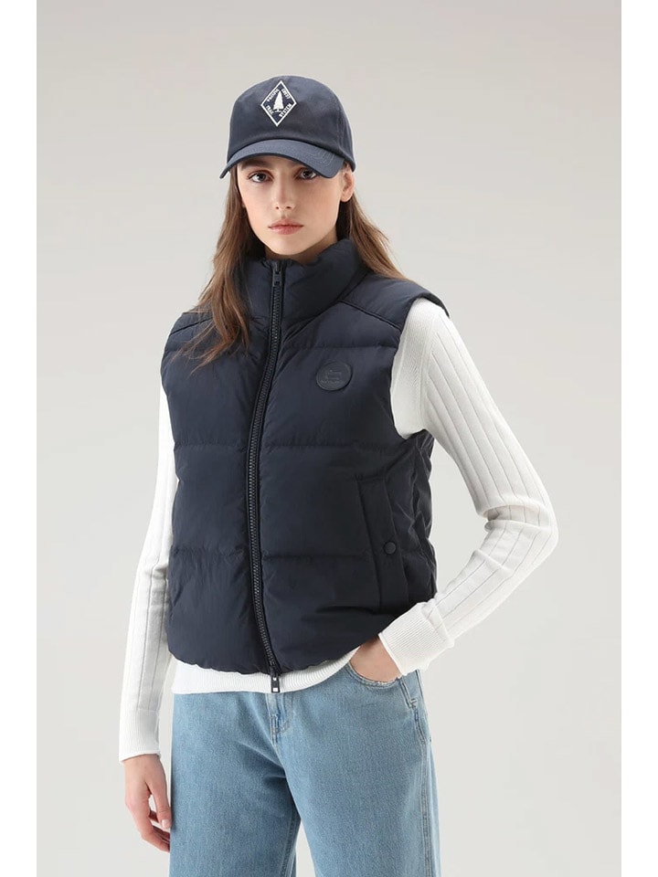 Kamizelka puchowa "Eco Taslan" w kolorze granatowym