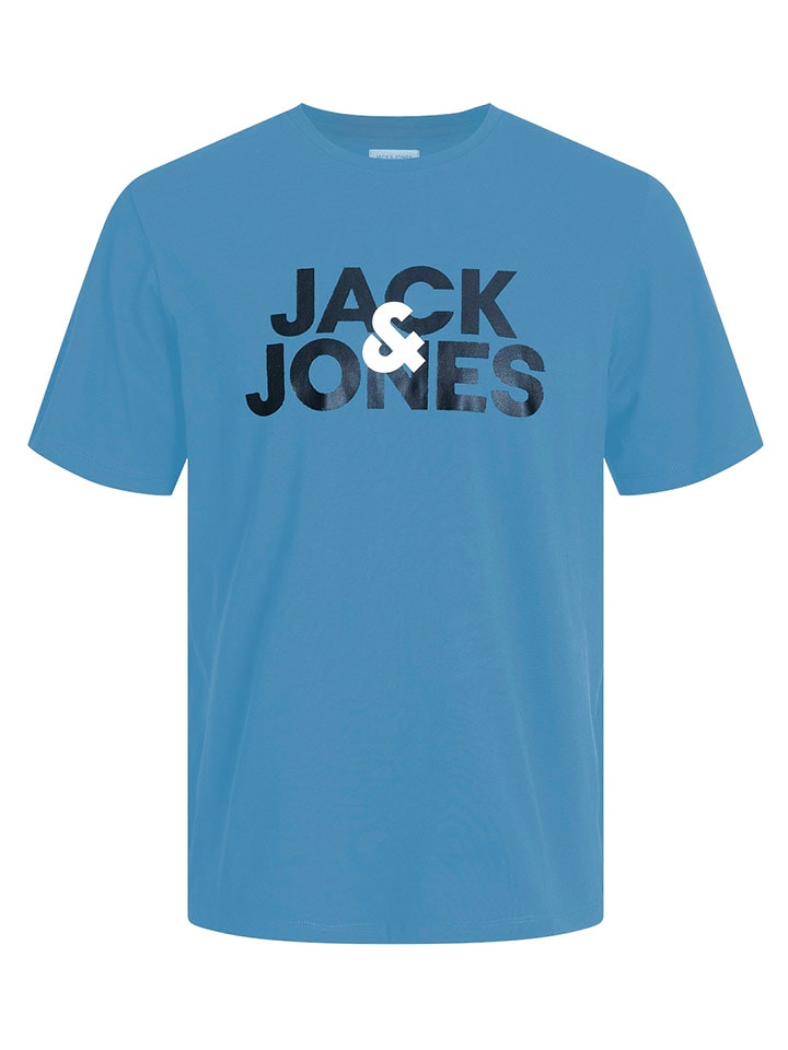 Jack & Jones Koszulka "Jacula" w kolorze niebieskim rozmiar: L