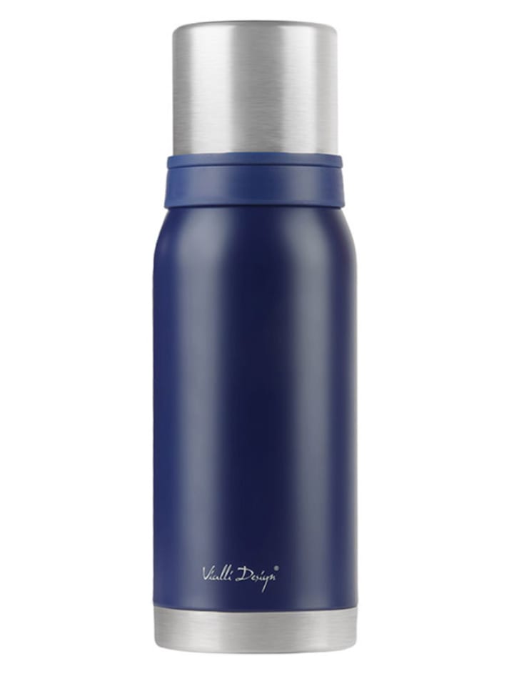 Vialli Design Termos w kolorze granatowym - 1 l rozmiar: onesize