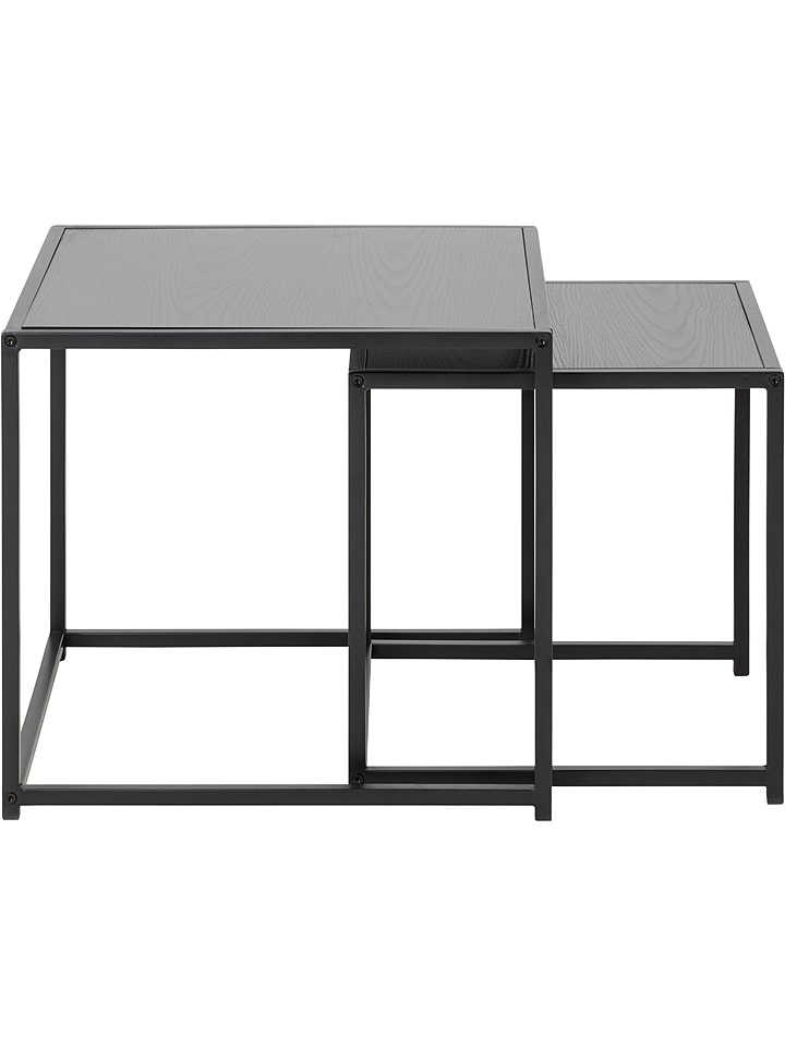 Actona Stoliki (2 szt.) "Seaford" w kolorze czarno-szarym rozmiar: onesize