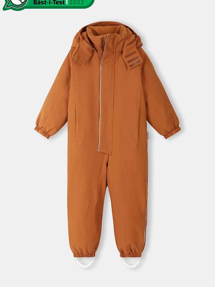 Reima Kombinezon zimowy "Tromssa" w kolorze jasnobrązowym rozmiar: 116