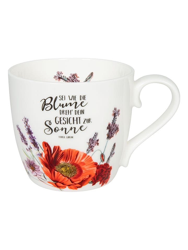 Könitz Kubek jumbo w kolorze biało-czerwonym - 450 ml rozmiar: onesize