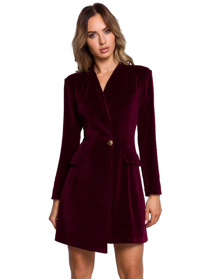 made of emotion Sukienka w kolorze bordowym rozmiar: S