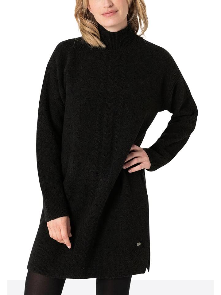 Timezone Sukienka dzianinowa w kolorze czarnym rozmiar: S