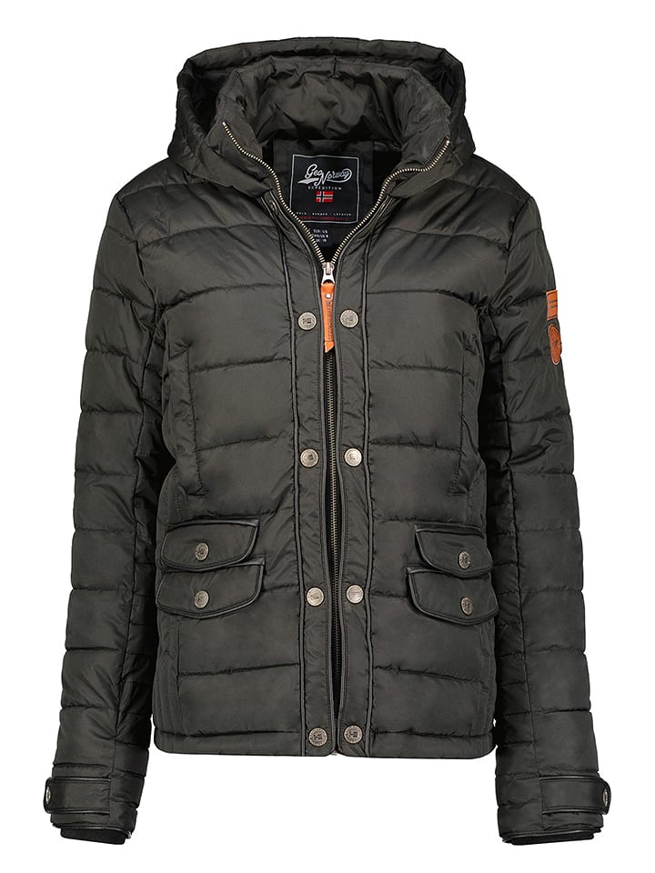 Geographical Norway Kurtka pikowana "Dacili" w kolorze czarnym rozmiar: M