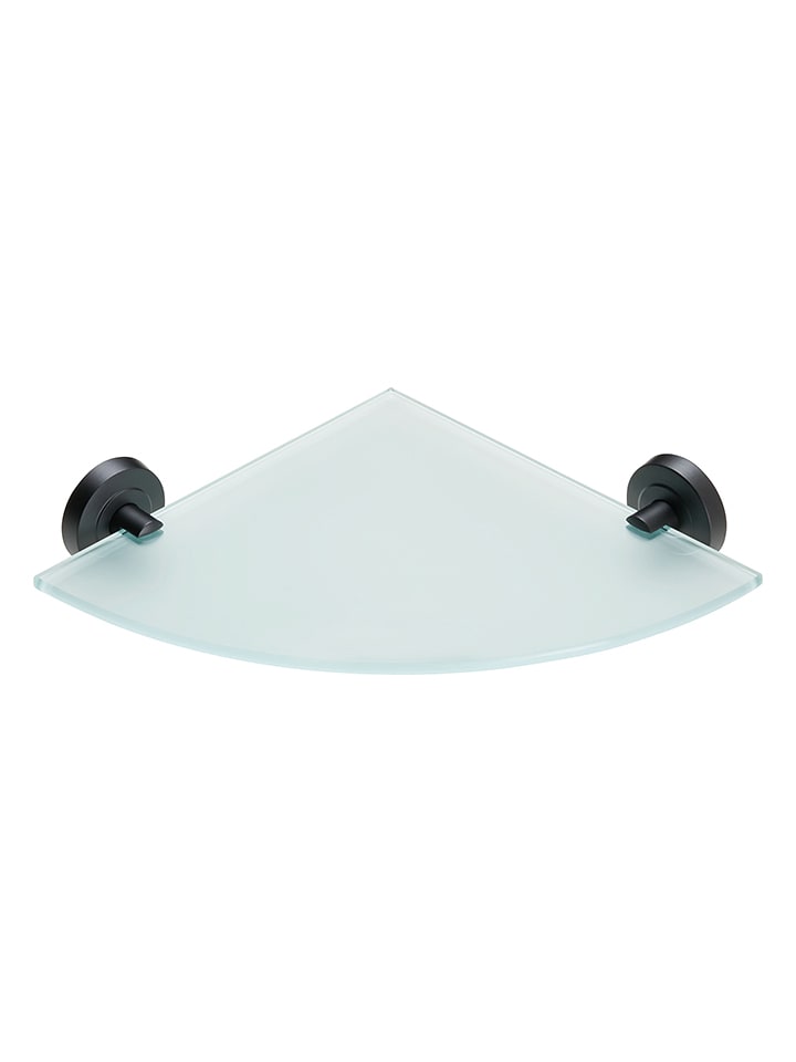 AMARE Półka w kolorze czarnym - 25 x 25 cm rozmiar: onesize