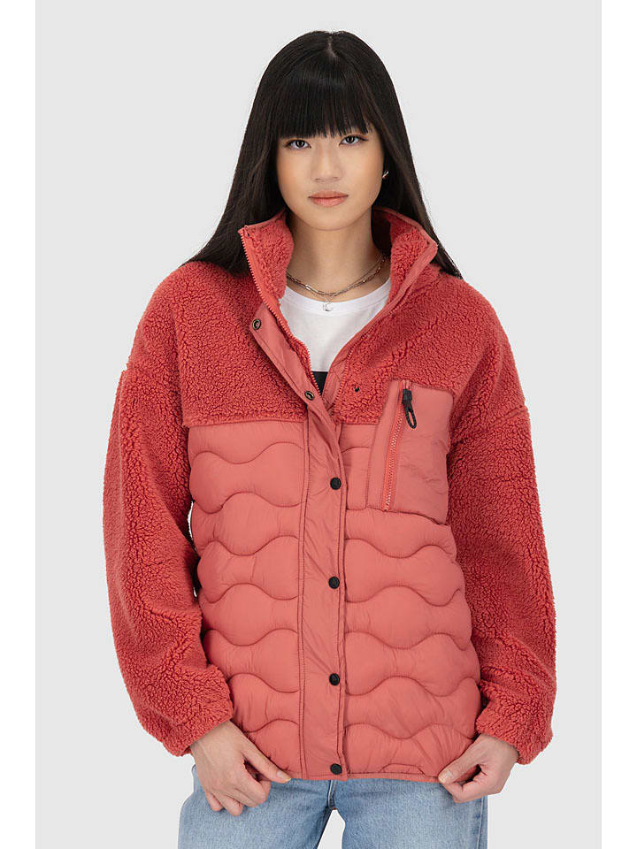 alife and kickin Kurtka polarowa "EveAK" w kolorze łososiowym rozmiar: L