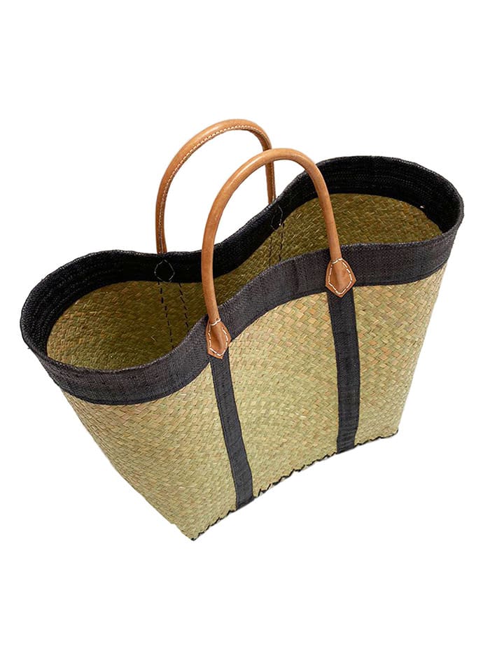 Le Comptoir de la Plage Torba plażowa "Tsimgy" w kolorze beżowo-czarnym - 55 x 40 x 22 cm rozmiar: onesize