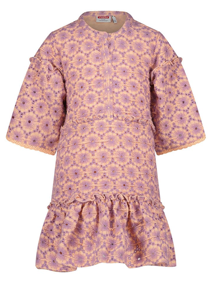Vingino Sukienka w kolorze brzoskwiniowo-fioletowym rozmiar: 164