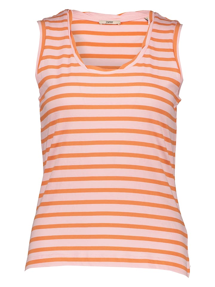 Top w w kolorze pomarańczowo-różowym