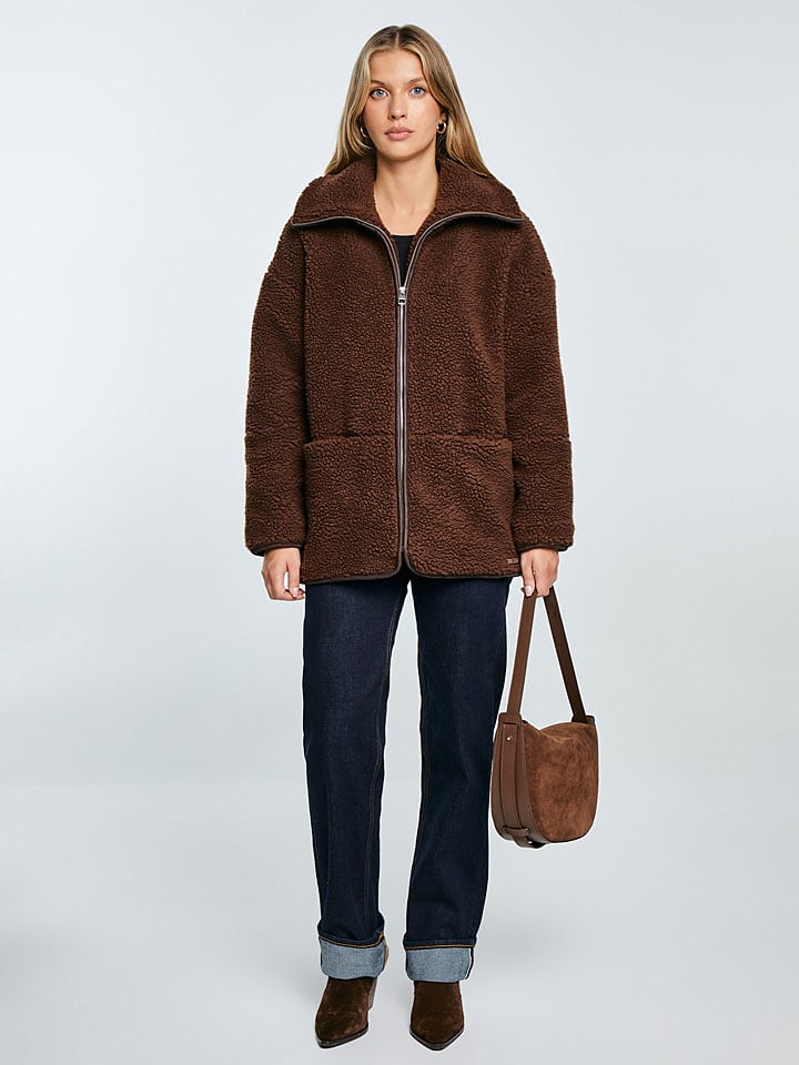 BIG STAR Kurtka pluszowa w kolorze brązowym rozmiar: L