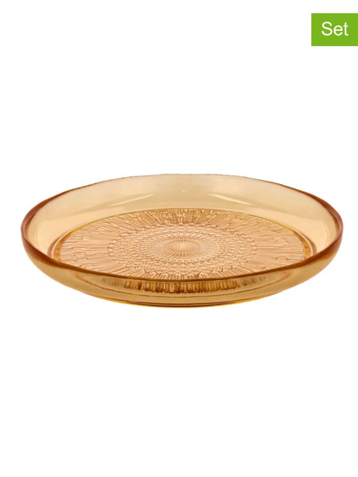 Bitz Talerze obiadowe (6 szt.) "Kusintha" w kolorze żółtym - Ø 25 cm rozmiar: onesize