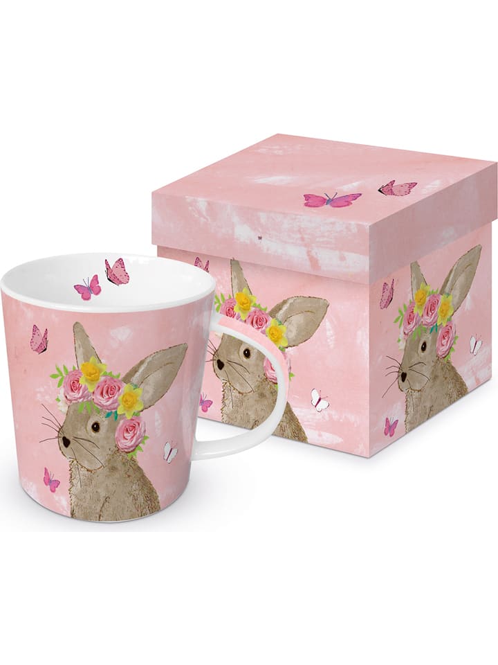 ppd Kubek jumbo "Easter Beauty" w kolorze jasnoróżowo-beżowym - 350 ml rozmiar: onesize