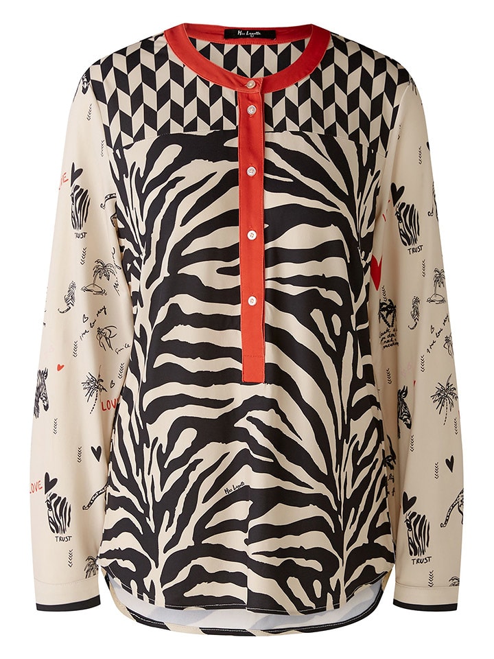 Miss Lagotte Bluzka w kolorze kremowo-czarnym rozmiar: 34