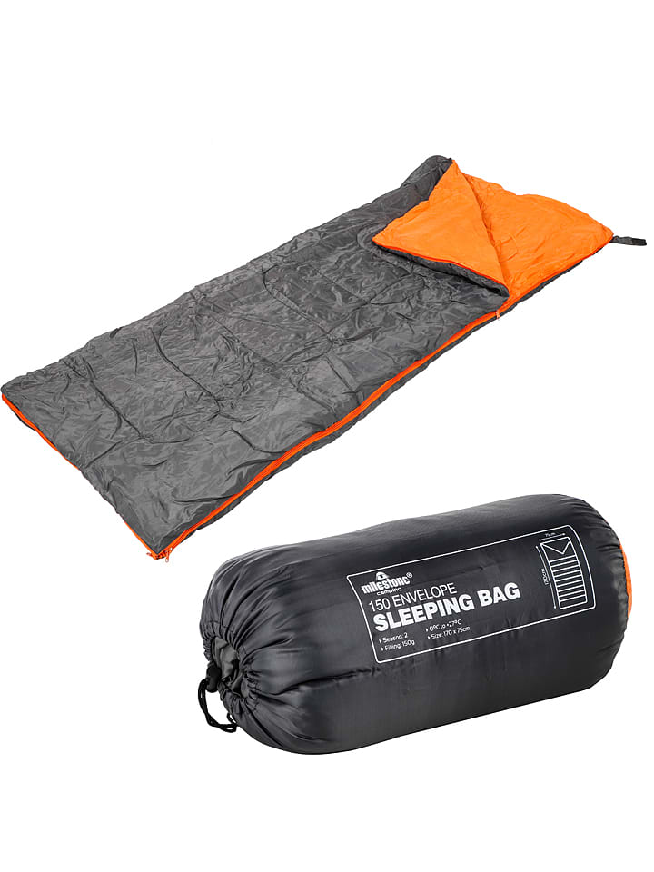 Profigarden Śpiwór w kolorze szaro-pomarańczowym - 170 x 75 cm rozmiar: onesize