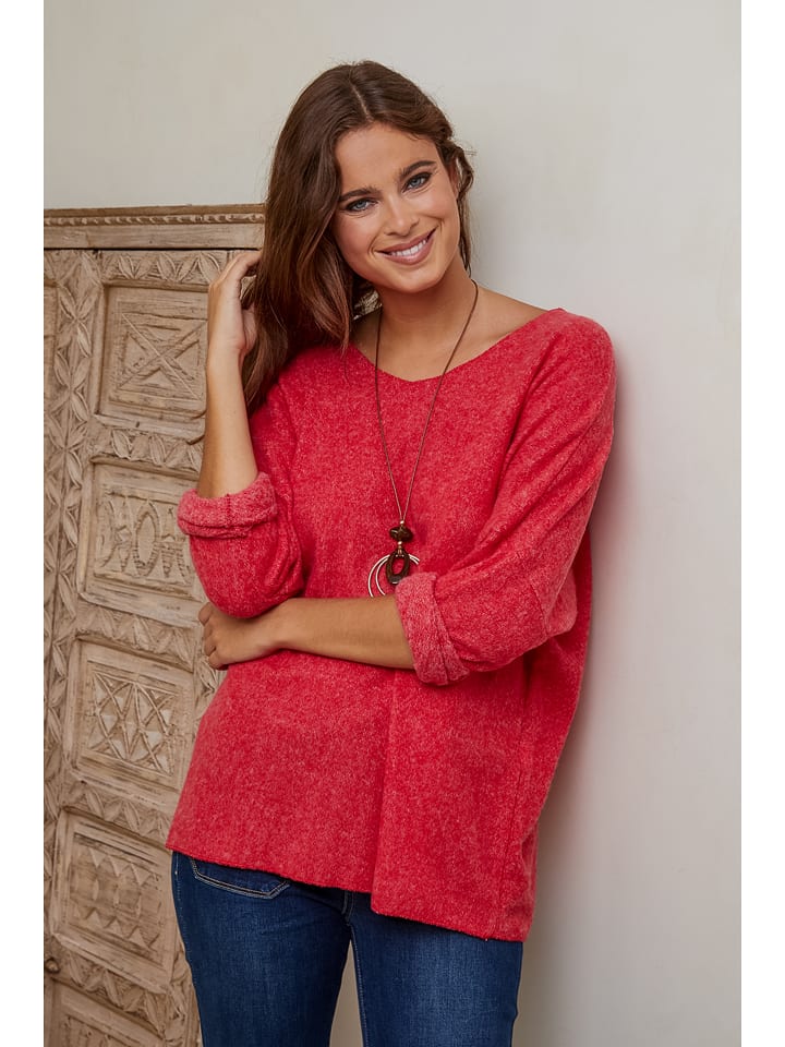 Joséfine Sweter "Palomar" w kolorze czerwonym rozmiar: M