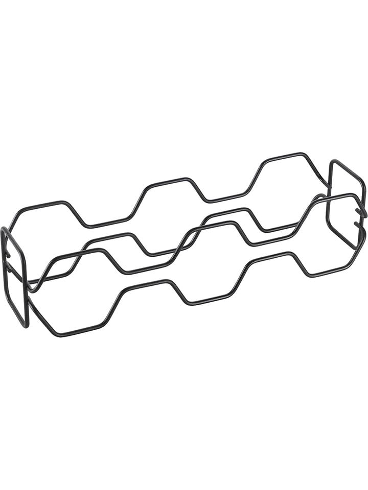 metaltex Regał "Hexagon" w kolorze czarnym na butelki wina - 43 x 11 x 12 cm rozmiar: onesize