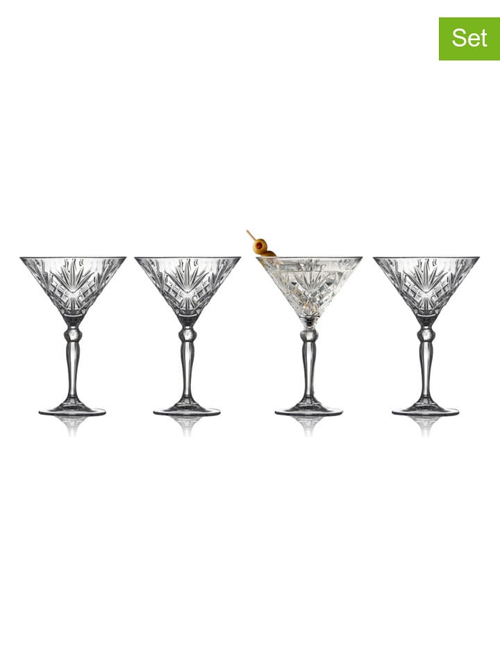 Lyngby Glas Kieliszki koktajlowe (4 szt.) "Melodia" - 210 ml rozmiar: onesize