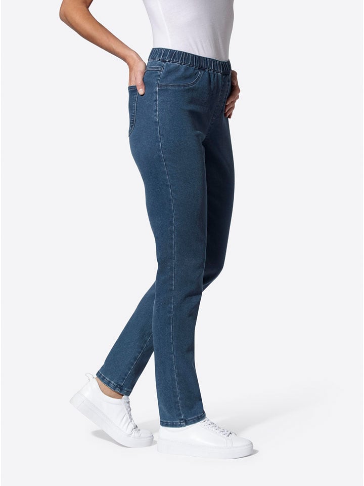 WITT WEIDEN Jegginsy w kolorze niebieskim rozmiar: W23