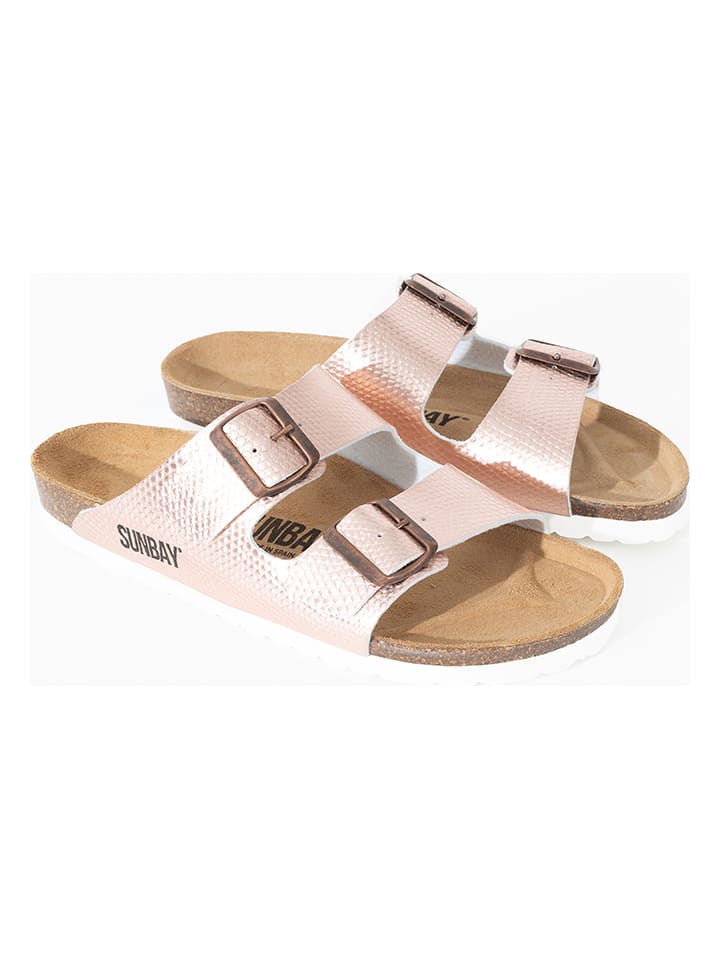 Sunbay Klapki "Trefle" w kolorze różowozłotym rozmiar: 42