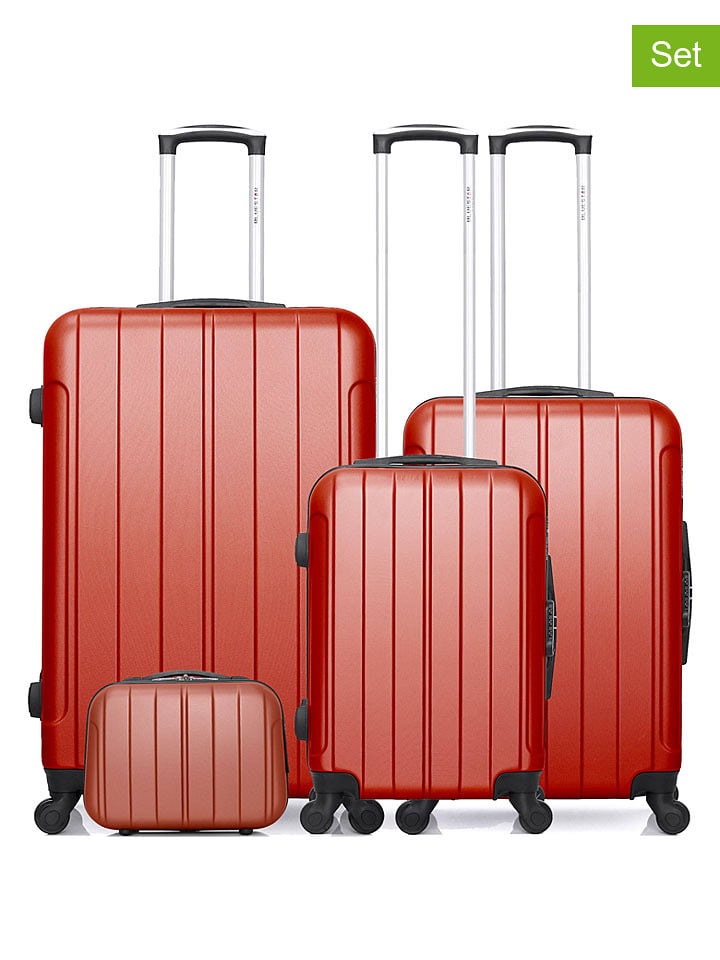 BlueStar 4-częściowy zestaw "Napoli" w kolorze czerwonym rozmiar: onesize