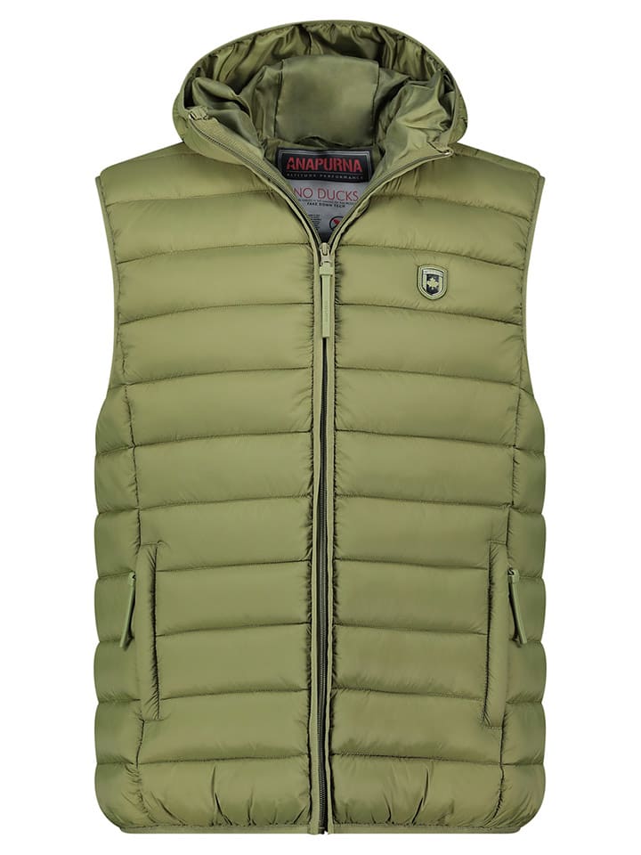 ANAPURNA Kamizelka pikowana "Vamitalana" w kolorze zielonym rozmiar: L