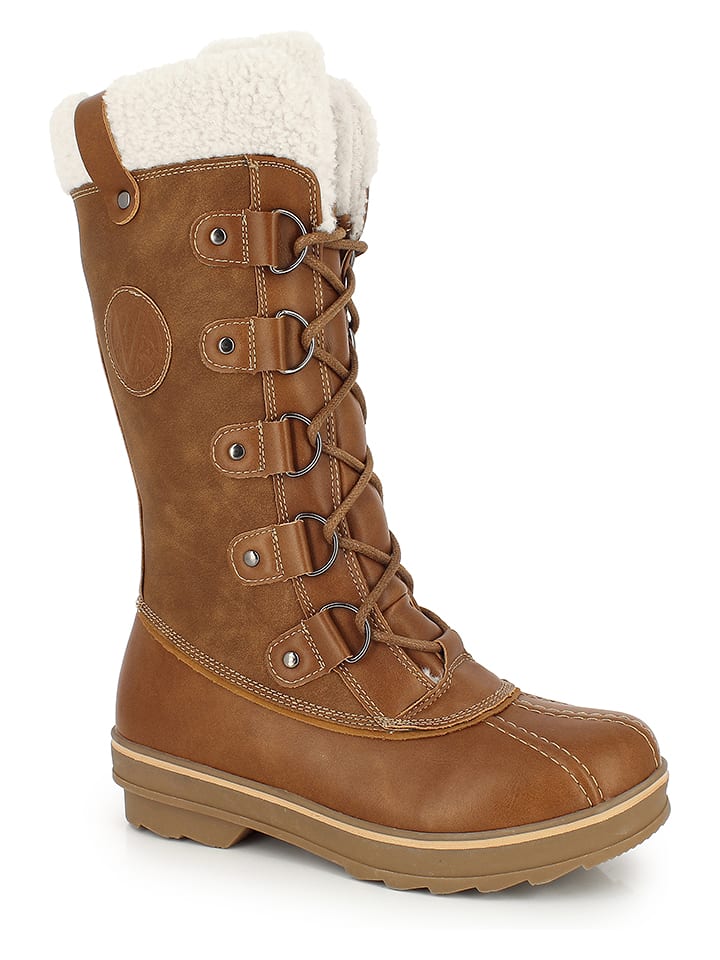 Kimberfeel Kozaki zimowe "Floriane" w kolorze jasnobrązowym rozmiar: 38