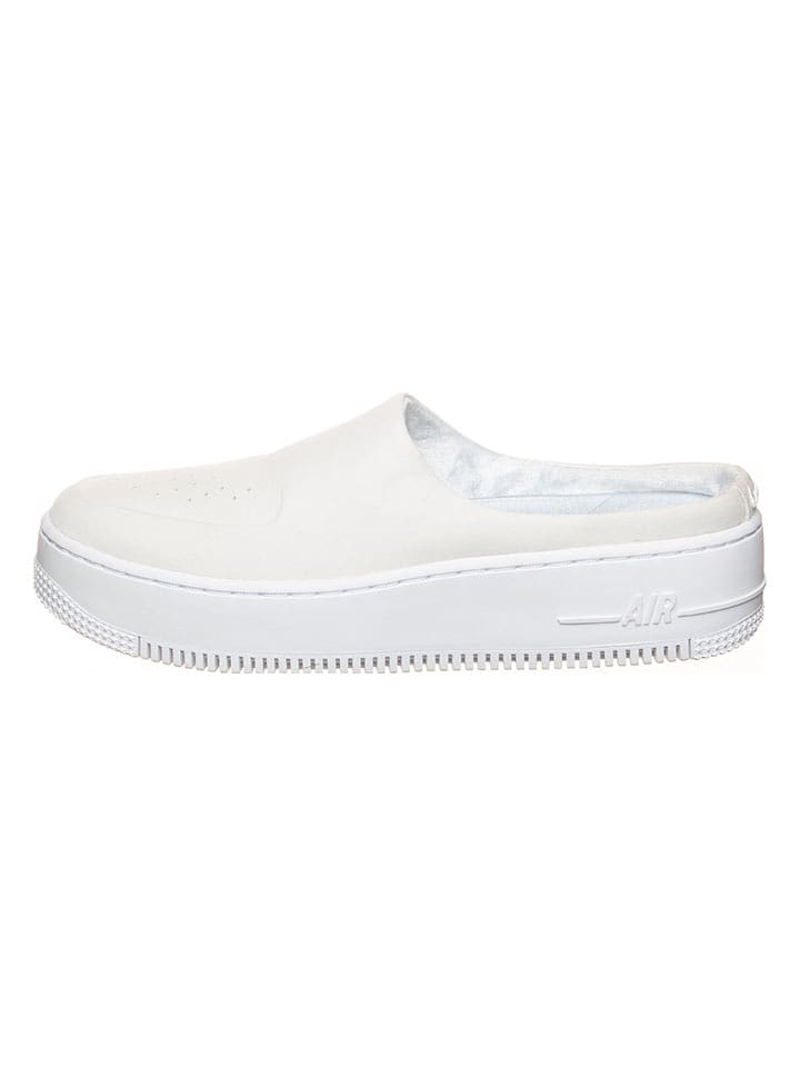Nike Sportswear Skórzane chodaki "AF1 Lover XX" w kolorze białym rozmiar: 36,5