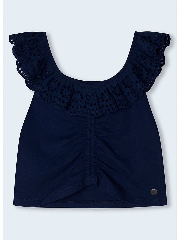 Pepe Jeans Koszulka "Hazel" w kolorze granatowym rozmiar: 164