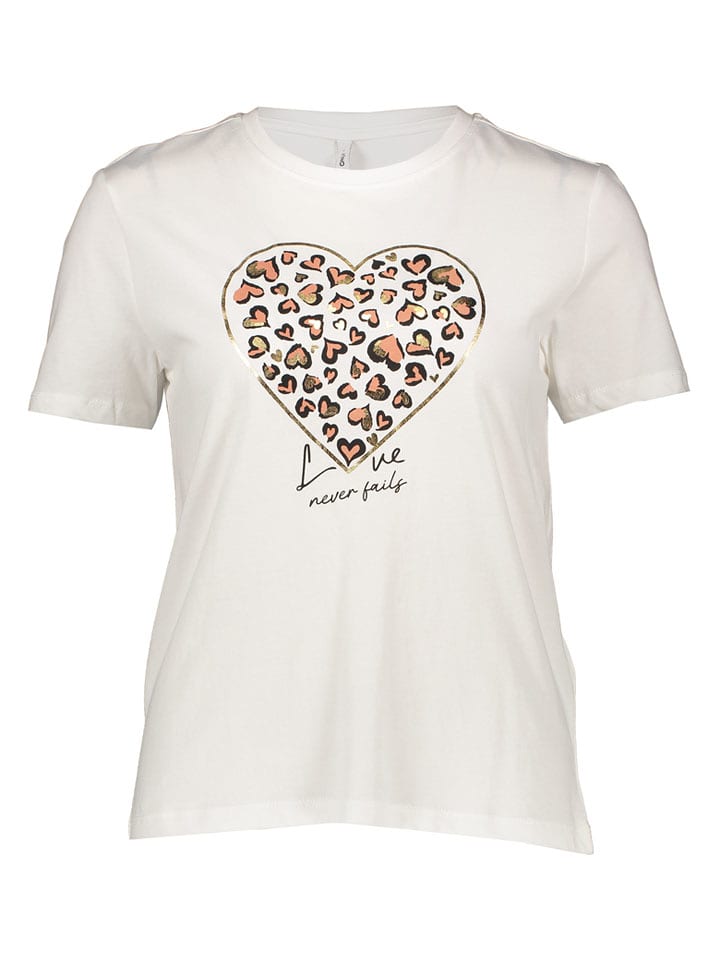 ONLY Koszulka w kolorze białym rozmiar: S