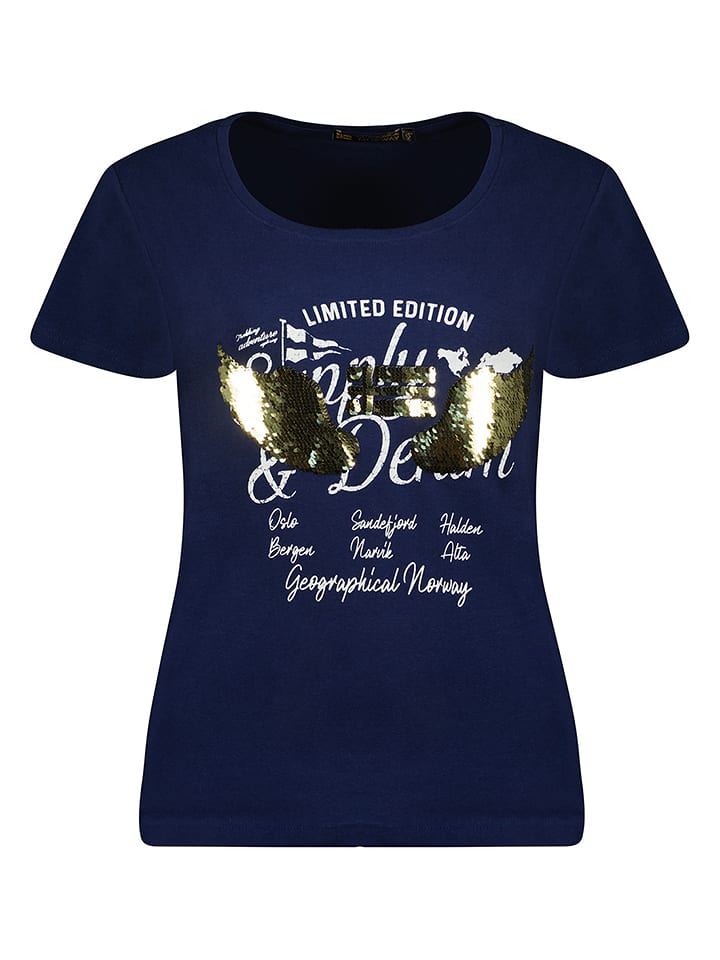 Koszulka "Jaristide" w kolorze granatowym