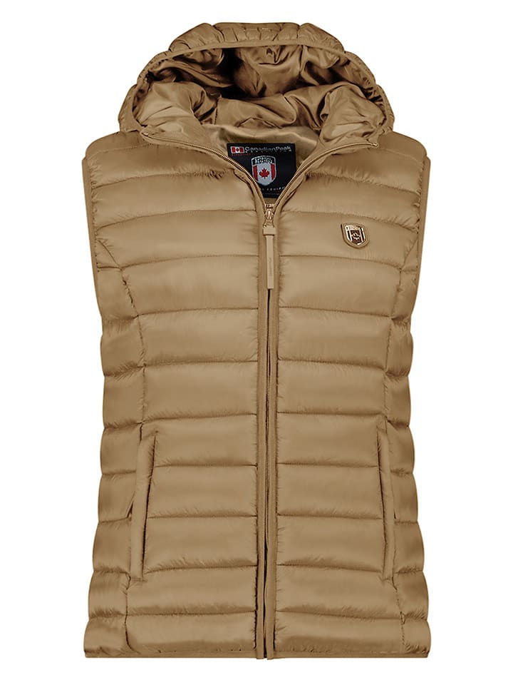 Canadian Peak Kamizelka pikowana "Vakitaleak" w kolorze szarobrązowym rozmiar: XL
