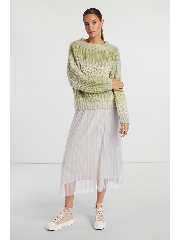 Rich & Royal Sweter w kolorze zielonym rozmiar: XS