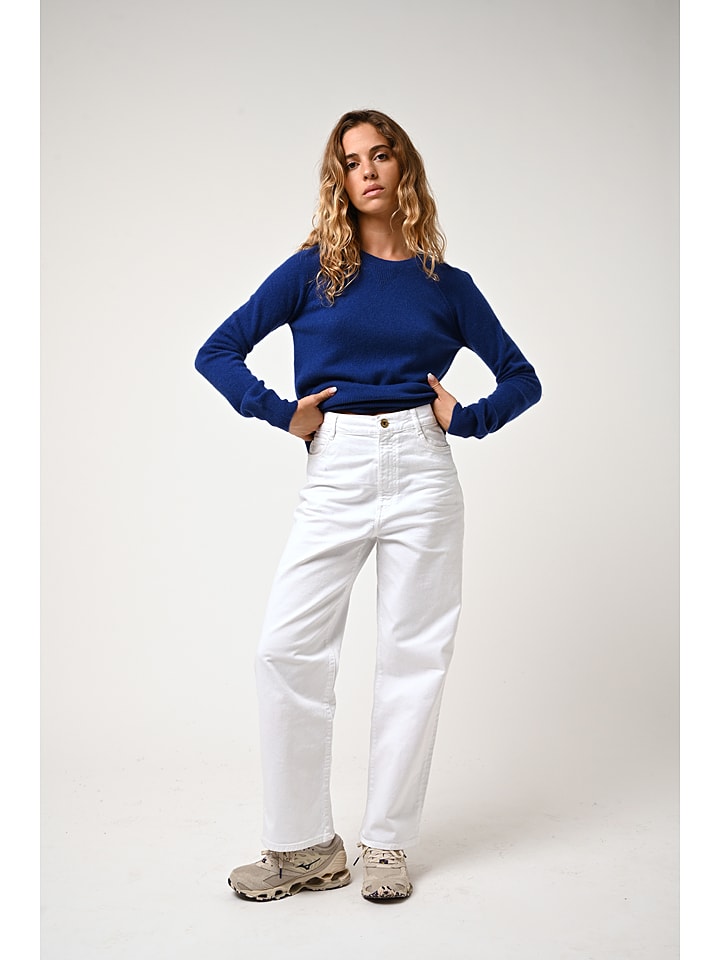 AUTHENTIC CASHMERE Kaszmirowy sweter "Etret" w kolorze granatowym rozmiar: L