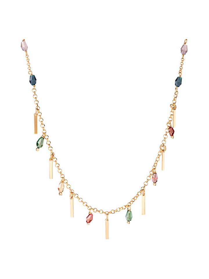 Pozłacany naszyjnik - dł. 35 cm