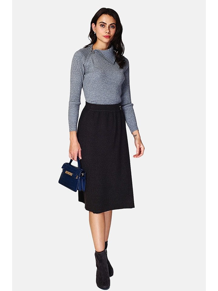 ASSUILI Spódnica w kolorze antracytowym rozmiar: 42